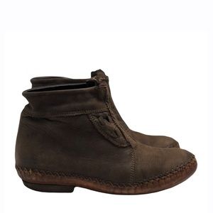 ANOUK‎ Brown Leather Ankle Booties Women’s Size 7